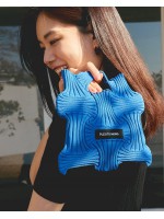 PLEATS MAMA - MINI BOW BAG (LIBERTY BLUE)